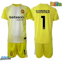 Inter Milan Yann Sommer #1 Keeper Bortedraktsett Barn 2025-26 Kortermet (+ Korte bukser)